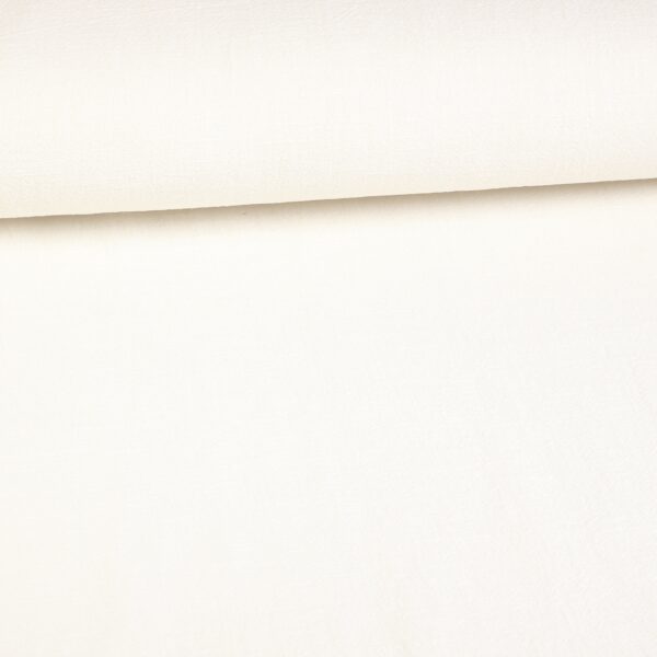 Linen fabric stone washed off white