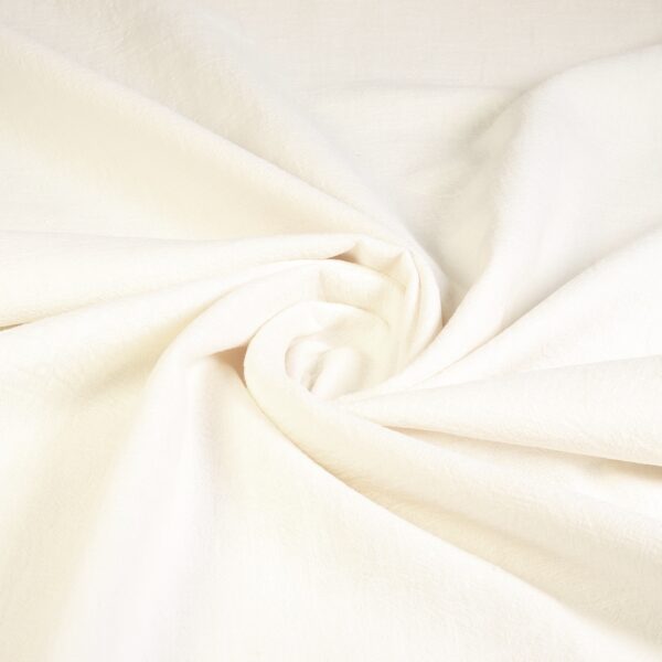 Linen fabric stone washed off white
