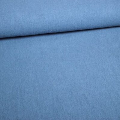 Linen fabric stone washed light denim