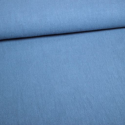 Linen fabric stone washed light denim