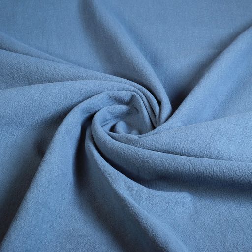 Linen fabric stone washed light denim