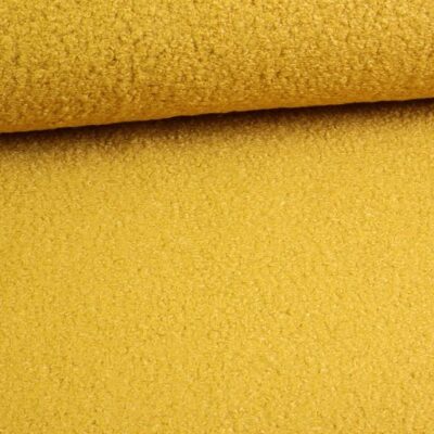 Bouclé fabric oker