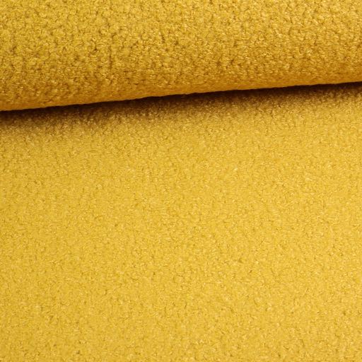 Bouclé fabric oker