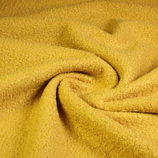 Bouclé fabric oker