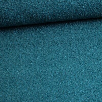 Bouclé fabric petrol