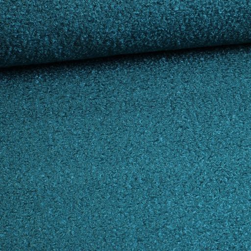Bouclé fabric petrol
