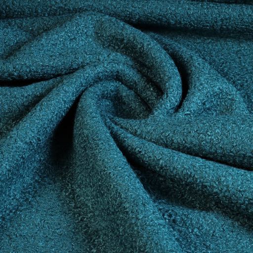 Bouclé fabric petrol