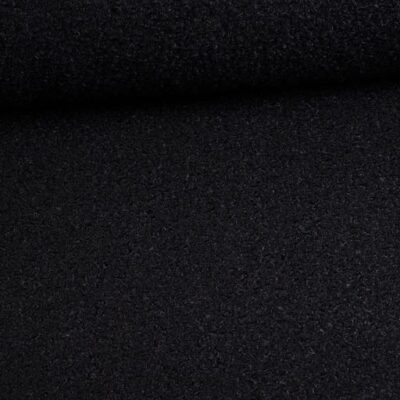 Bouclé fabric black