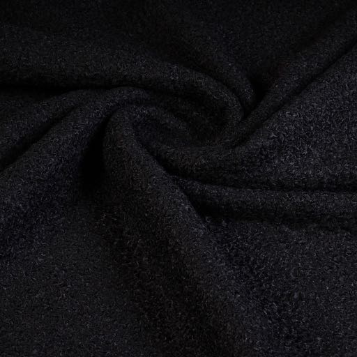 Bouclé fabric black