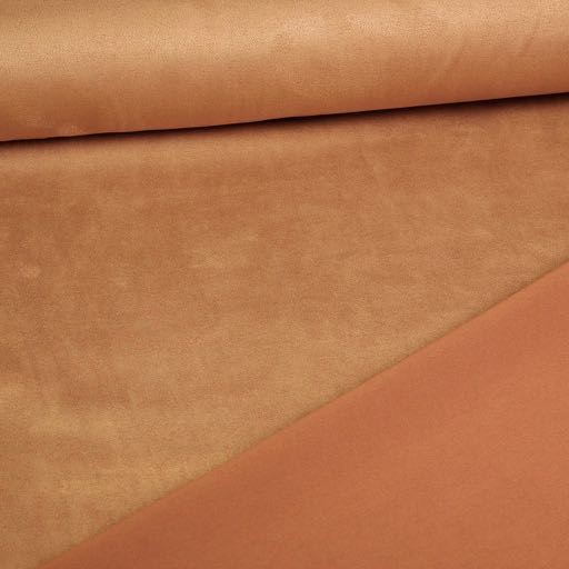 Scuba suede fabric camel