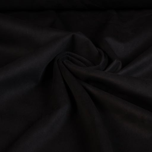 Scuba suede fabric black