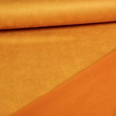 Scuba suede fabric ocher