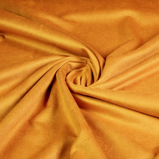 Scuba suede fabric ocher