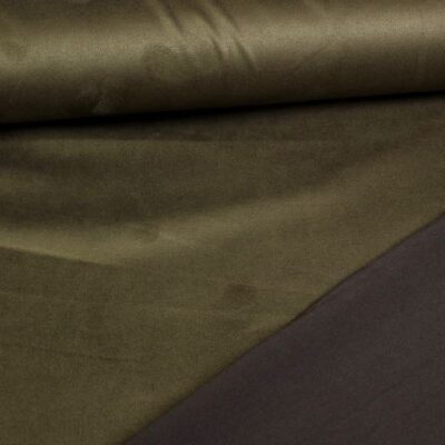 Scuba suede fabric army