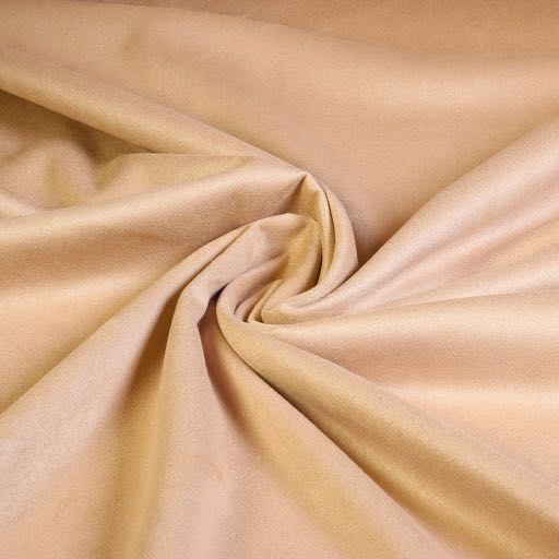 Scuba suede fabric beige