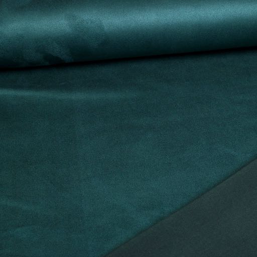 Scuba suede fabric petrol