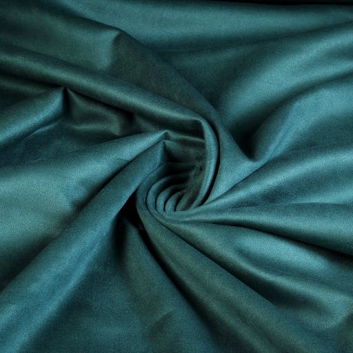 Scuba suede fabric petrol