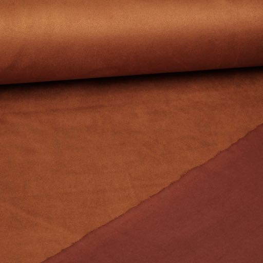 Scuba suede fabric cognac