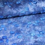 Poppy broderie tie dye blauw