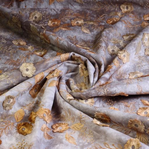 Poppy broderie tie dye brown