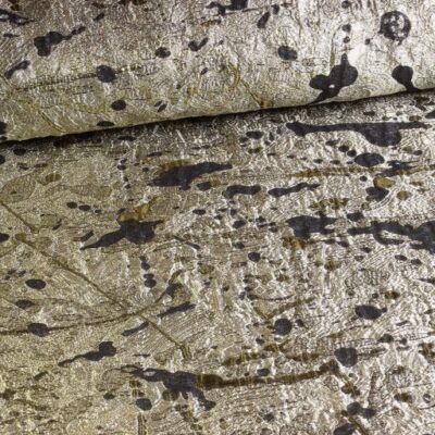 Metallic brocade fabric gold