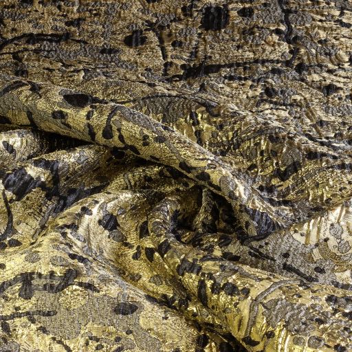 Metallic Brocade fabric gold