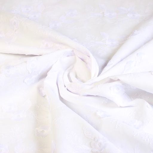 Catchy embroidery flower white