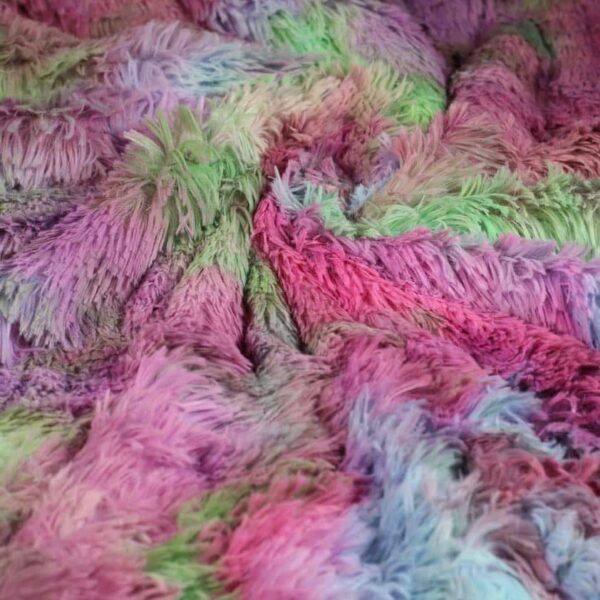 Faux fur Tie Dye Multicolor