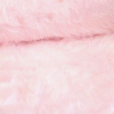 Long-pile faux fur pink