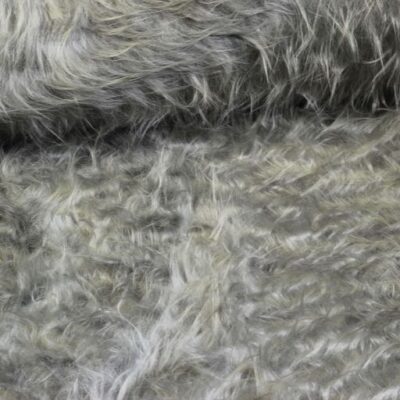 Long pile faux fur grey