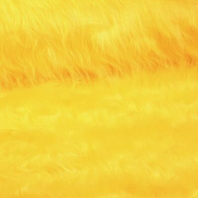 Long-pile faux fur yellow