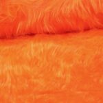 Langharig imitatiebont oranje
