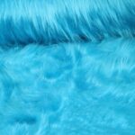 Plush stof aqua