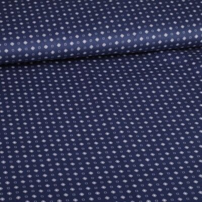 Poplin fabric tie navy