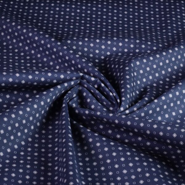 Poplin fabric tie navy