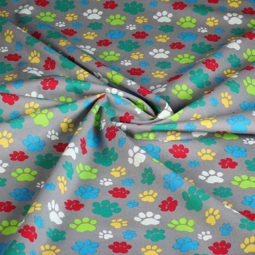 Cotton dog paws grey