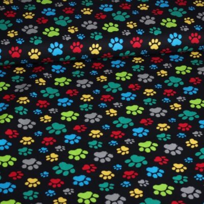 Cotton dog paws black