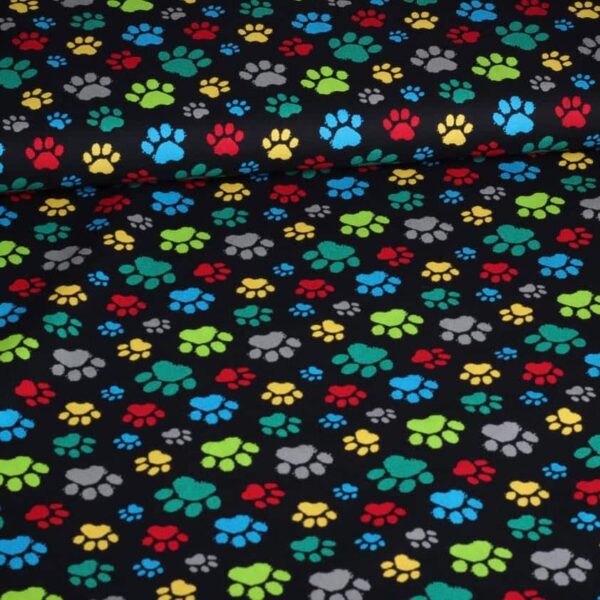 Cotton dog paws black
