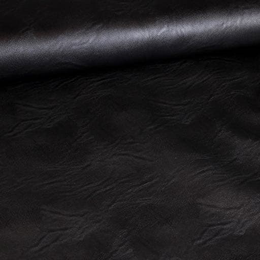 Faux leather fabric black