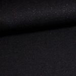 Jersey stretch zwart glitter multicolor