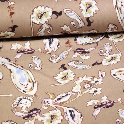 Crepe viscose fabric ecru