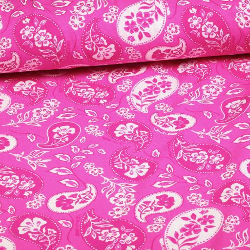 Viscose fabric paisley flower