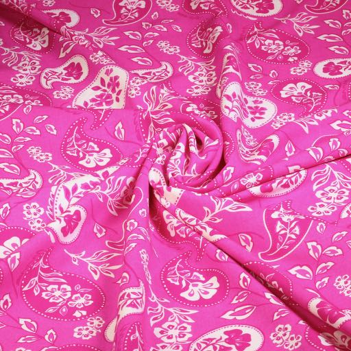 Viscose fabric paisley flower
