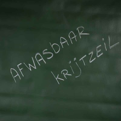 Chalkboard tablecloth green