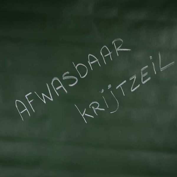 Chalkboard tablecloth green