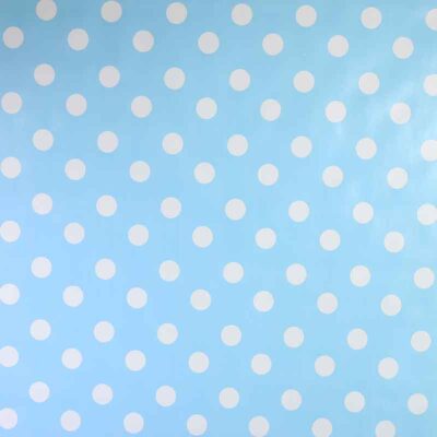 Tafelzeil Deluxe Dot 2 cm light blue