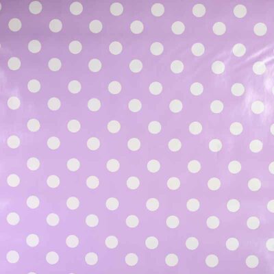 Deluxe tablecloth dot 2 cm lilac