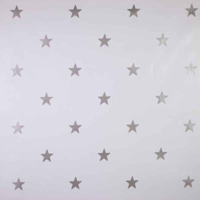 Tablecloth deluxe star silver