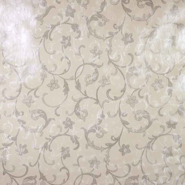 Tafelzeil deluxe paisley flower silver