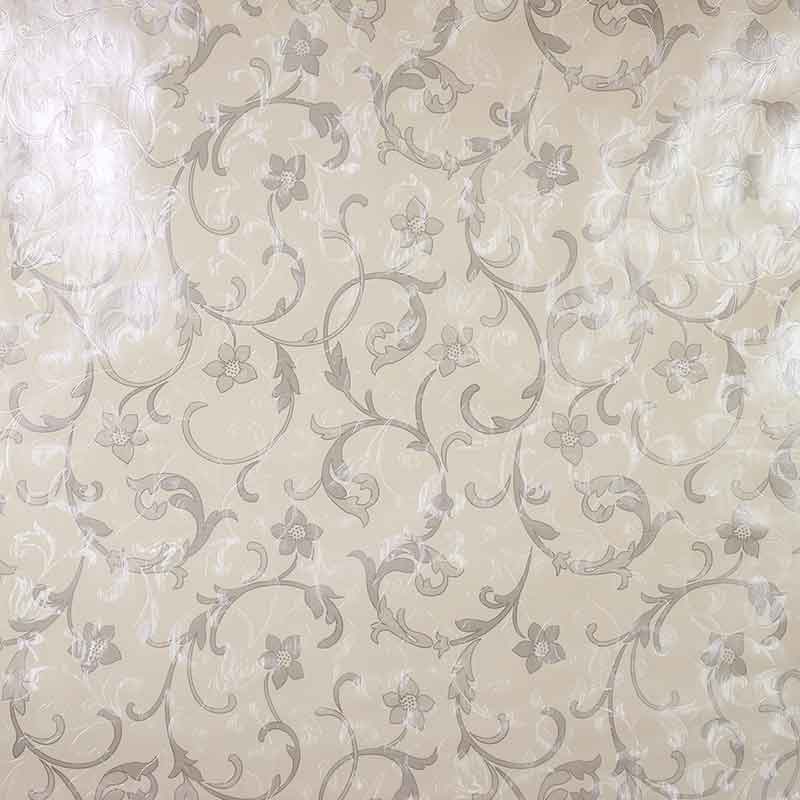 Tafelzeil deluxe paisley flower silver